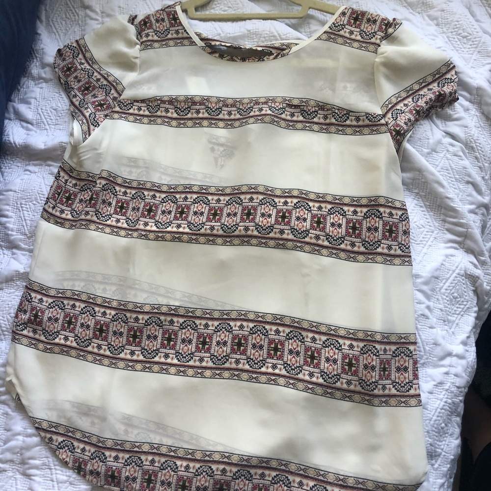 Loft outlet geometric designed blouse